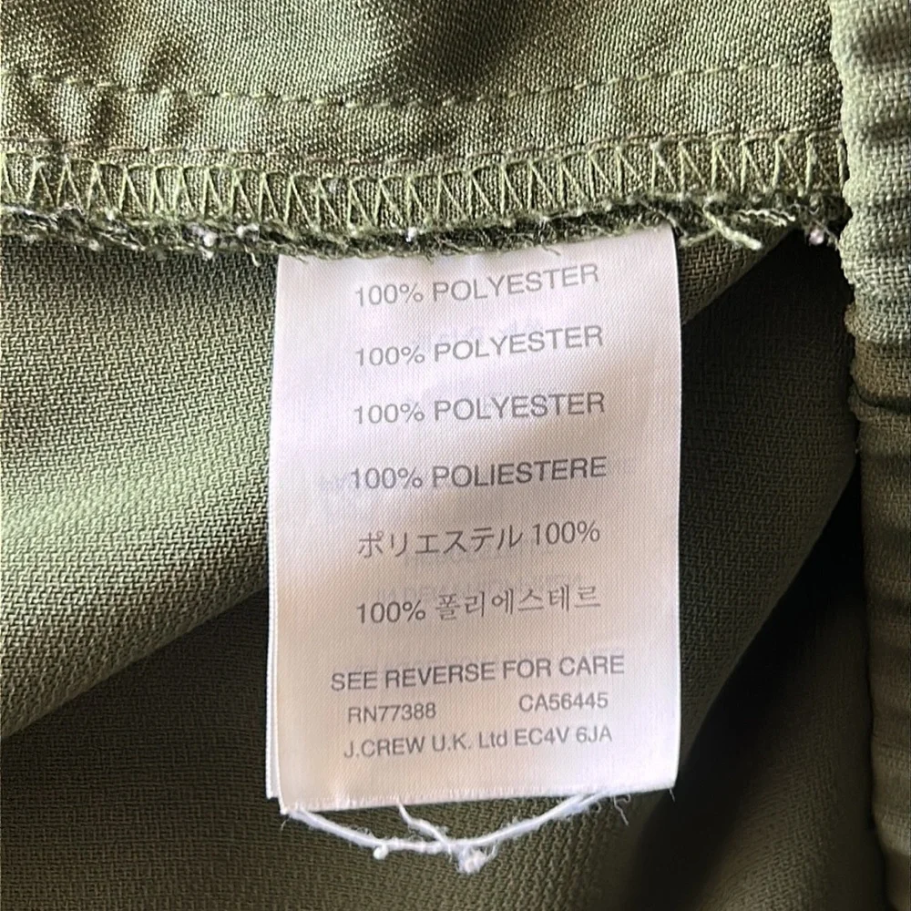 J. Crew Turner joggers size 6 army green